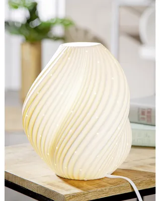 Produktbild von Gilde Tischleuchte, Swing, Porzellan, weiß, VE 1, D. 20 cm Höhe: 23.00 cm Durchmesser: 20.00 cm 57808
