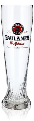 Produktbild von Paulaner Bier Glas LED Weißbierglas Relief Glas 0,5l  Bierglas Sahm Sonderglas