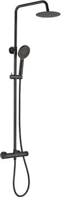 Image de Colonne de douche design avec robinetterie Noir