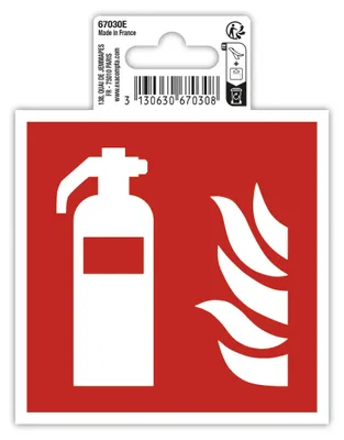 Obrázek produktu pro Samolepicí štítek na hasicí přístroj Exacompta, 10 cm