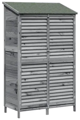 Obrázok produktu pre Záhradný prístrešok Sivá 106 x 56 x 176,5 cm