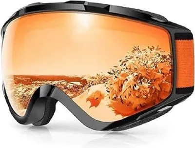 Produktbild von Famanu Skibrille OTG für Brillenträger - UV-Schutz, Anti-Beschlag, Bolvormige Spiegel