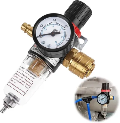 Productafbeelding van Onderhoudseenheid voor perslucht met filter en waterafscheider, 1/4 inch, voor compressoraccessoires