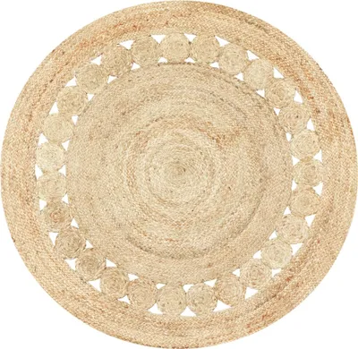 Obrázek produktu pro Jutový koberec kulatý Jemina nature 120 cm