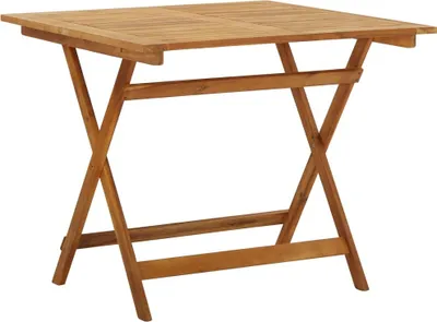 Image de Table pliable de jardin 90x90x75 cm Bois d'acacia massif