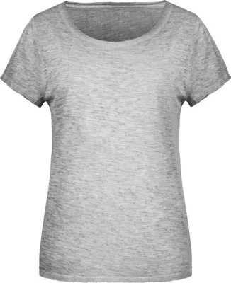 Produktbild von Ladies' Slub-T Damen T-Shirt im Vintage-Look light-grey, Gr. XS