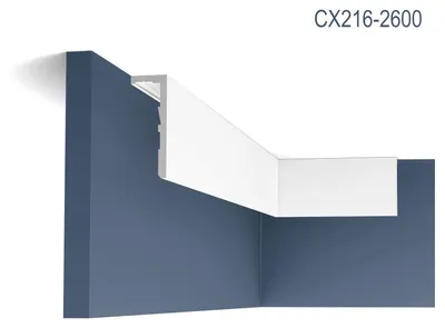 Produktbild von Orac Decor CX216-2600 Eckleiste Deckenleiste Leiste indirekte Beleuchtung 2,6 m