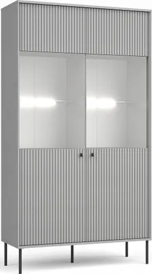 Produktbild von MALAMBO Wohnzimmer Vitrine - grau