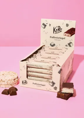 Produktbild von KoRo I Puffreisriegel in Vollmilchschokolade 20 x 18 g