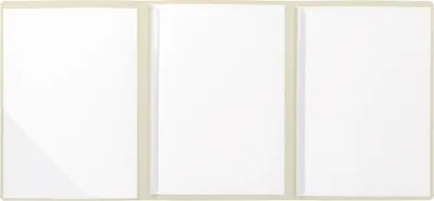 Produktbild von Bewerbungsmappe Karton Linienstruktur 3-teilig chamois Packung mit 10 Stück