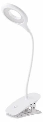 Obrázek produktu pro LED stolní lampa s klipem, nabíjecí přes USB, 3W, s 3 úrovněmi jasu
