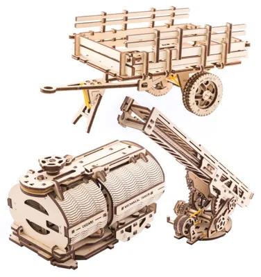 Immagine prodotto di Ugears 3D Puzzle meccanico in legno Set di accessori per camion UGM-11