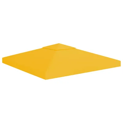 Obrázok produktu pre The Living Store Pavilónová strešná plachta s komínovým prieduchom 310 g/m² 3x3 m Žltá