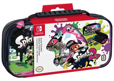 Produktbild von BigBen Nintendo Switch Travel Case Splatoon 2 NNS51 (Transporttasche inkl. 2x 4-Spiele-Game-Boxen, 2x 2-Micro-SD-Card-Boxen)