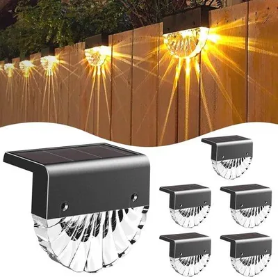 Image de Éclairage solaire de jardin, 6 pièces, étanche, lumière blanche chaude