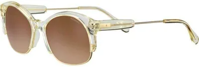 Zdjęcie produktu dla Serengeti Vinta Shiny Bold Gold Champagne Translucide/Mineral Polarized Drivers Gradient Lifestyle okulary