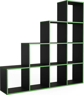 Obrázek produktu pro Vicco Schodišťový regál , 142.4 x 143 cm, Černá/zelená/Zelená