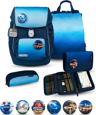 Zdjęcie produktu dla Plecak Comfy Plus Premium Satchel Set 5-częściowy Niebieski Navy Bag