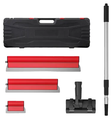 Immagine prodotto di Set di spatole per cartongesso, utensile versatile, impugnatura comoda, rosso
