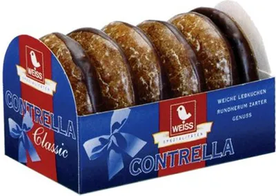Produktbild von Weiss Contrella Classic Lebkuchen glasiert mit dunkler Schokolade 200g
