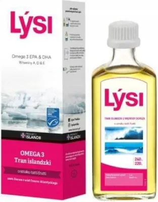 Produktbild von Lysi Tran Isländischer Tutti-Frutti-Geschmack OMEGA 3 DHA EPA Vitamine ADE 240 ml