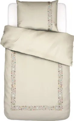 Produktbild von Essenza Satin-Bettwäsche-Garnitur  Veroniq Farbe Vanilla Größe 135x200+80x80
