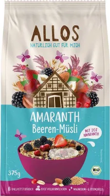 Produktbild von Amaranth Müsli - Beeren 375g 3er Pack