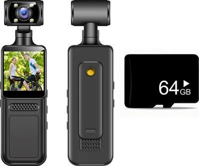 Produktbild von INF High-Definition-Clip-On-Körperkamera M12 Direktaufzeichnung