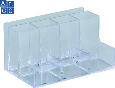 Produktbild von Alco Utensilienbox Acryl 8 Fächer 155x75x95mm glasklar