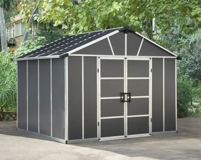 Obrázek produktu pro Palram - Plastový přístřešek Canopia Yukon 119 tmavě šedý 271x332x252 cm