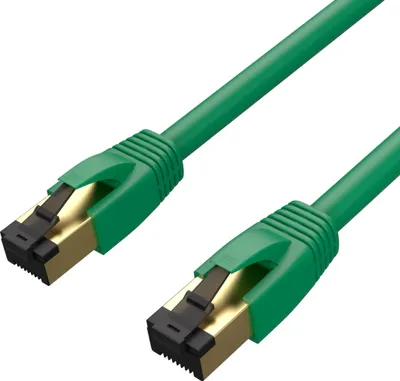 Produktbild von Patchkabel cat 8.1 F/FTP PIMF LSZH grün 5,0m
