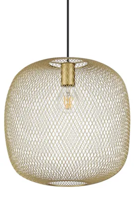 Zdjęcie produktu dla Współczesny żyrandol wiszący Net Metal Gold 1 Light E27 42W
