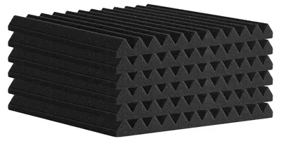 Productafbeelding van Akoestische schuimpanelen, hoge dichtheid, brandwerend, legergroen