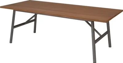 Produktbild von Teako Design Esstisch Annone Teakholz Edelstahl 180x100x76 cm