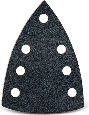 Produktbild von MENZER Black Klett-Schleifblätter, 150 x 100 mm, 7-Loch, f. Deltaschleifer, Siliciumcarbid (25 Stk.) K24