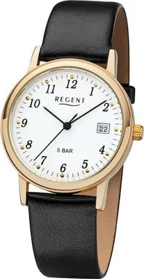 Obrázek produktu pro Regent Herrenarmbanduhr Edelstahl 1595.45.19 Leder F790