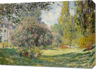 Produktbild von Bild 70x50cm Landschaft: Der Parc Monceau, Monet Vintage