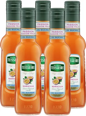 Produktbild von Teisseire Getränke-Sirup Maracuja 0% Zucker 0,25L (5er Pack)
