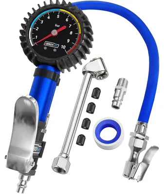 Produktbild von Reifendruckmesser Reifenfüllgerät - 0 bis 10 bar - Analog - Mit Reifenpumpe - Auto