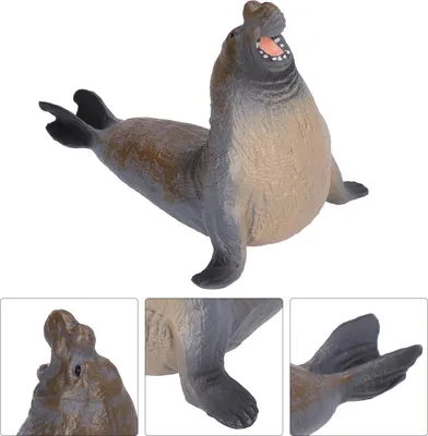 Produktbild von Simulierte Robbe Figur Meerestier Modell Spielzeug Kinder Lernspielzeug Heimdekoration