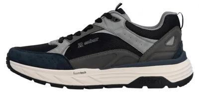 Immagine prodotto di Scarpe da uomo Rieker, modello sportivo con lacci, colore nero, ideali per il tempo libero