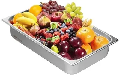 Immagine prodotto di Padella per hotel VEVOR, padella a vapore di dimensioni standard con funzione anti-inceppamento, padella a vapore in acciaio inox da 0,8 mm di spessore per ristoranti, padella da tavolo commerciale profonda 4 pollici, padella per catering per la conservazione degli alimenti, per l'industria e la scienza