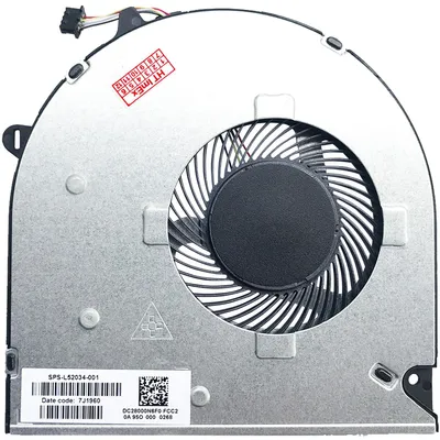 Produktbild von CPU Lüfter Kühler 4-Pin stecker FAN cooler für HP 15-dw0000 - Notebook PC