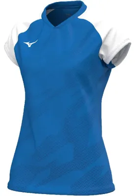 Image de T-shirt de sport Mizuno Team MEISAIGARA pour femme - V2EAC710, couleur : bleu, taille : L