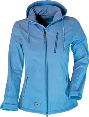 Produktbild von Blue Wave Damen Softshelljacke Jessica - Outdoorjacke Jacke mit Fleece-Innenfutter in Oceanblau Größe 48