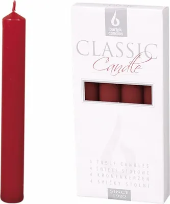 Image de Bougie CLASSIC CORONIC mat 17cm 4pcs