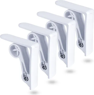 Image de Clips pour nappes Carte a 4 pièces blanc