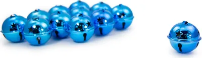 Produktbild von Oblique Unique 12 Weihnachtsglöckchen Tischdeko Weihnachtsbaum Weihnachtsdeko - blau