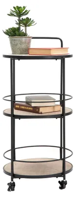 Produktbild von Ganaro - Rollwagen, 40x42x82h cm Braun, 3 Regale