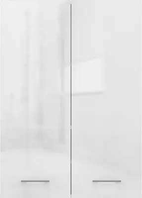 Immagine prodotto di Armadio per lavatrice, 90 x 64 x 30 cm, bianco opaco, bianco lucido